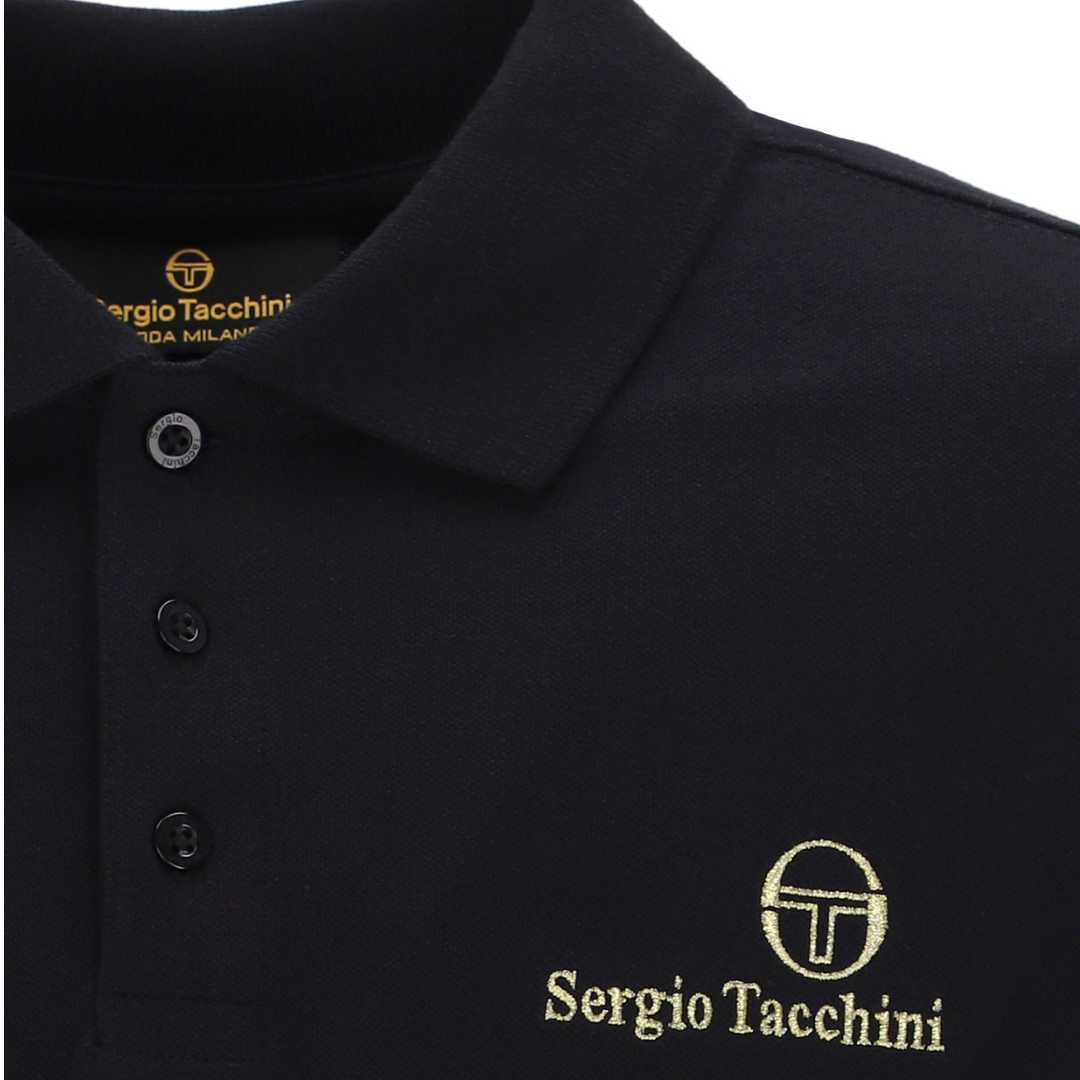 Polo Sergio Tacchini Supermac Primo Noir & Or