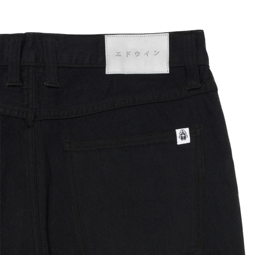 Edwin Tyrell Pants in Black - Rinsed