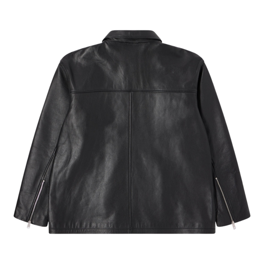 Edwin Fix Leather Jacket in Black