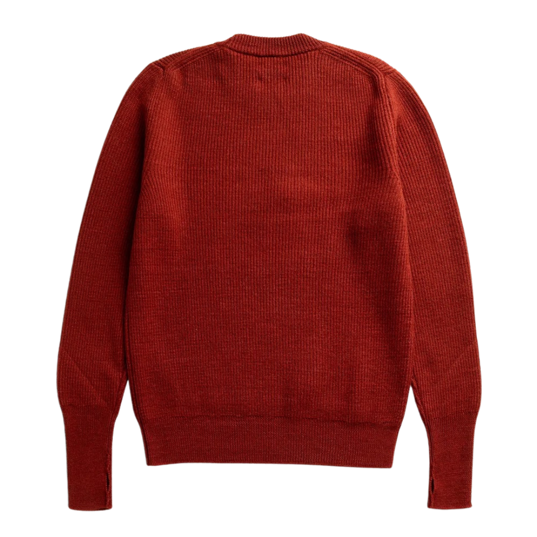 Norse Projects Henning Wool Rib Sweater in Cowhide