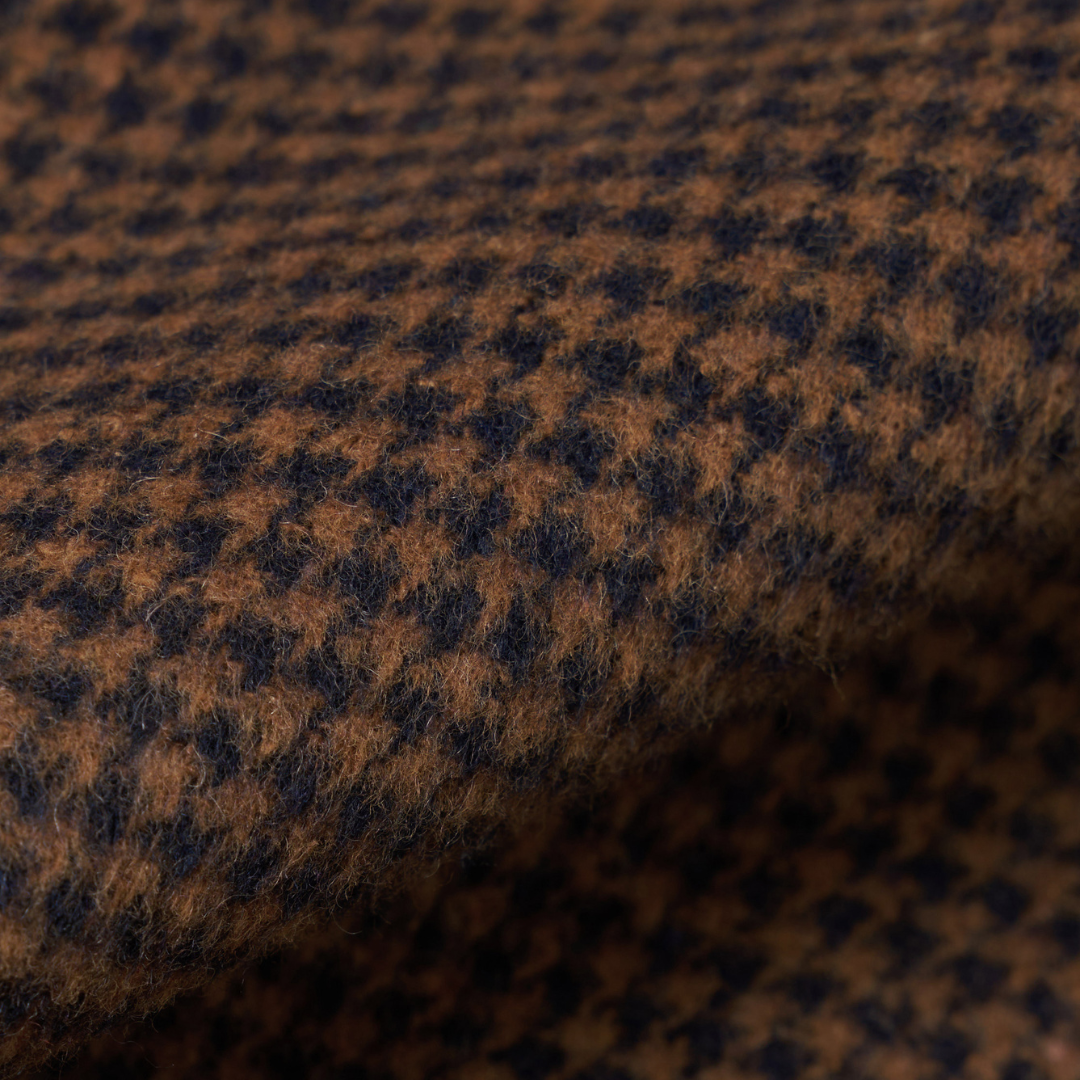 Universal Works Franck Jacket in Navy/Brown