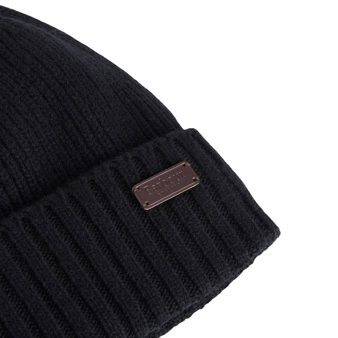 Barbour Carlton Beanie Hat in Black