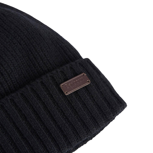 Barbour Carlton Beanie Hat in Black