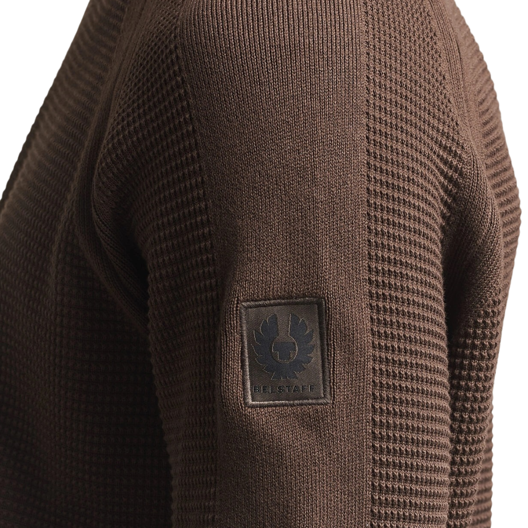 Belstaff Bradwell Crewneck Jumper in Army Olive