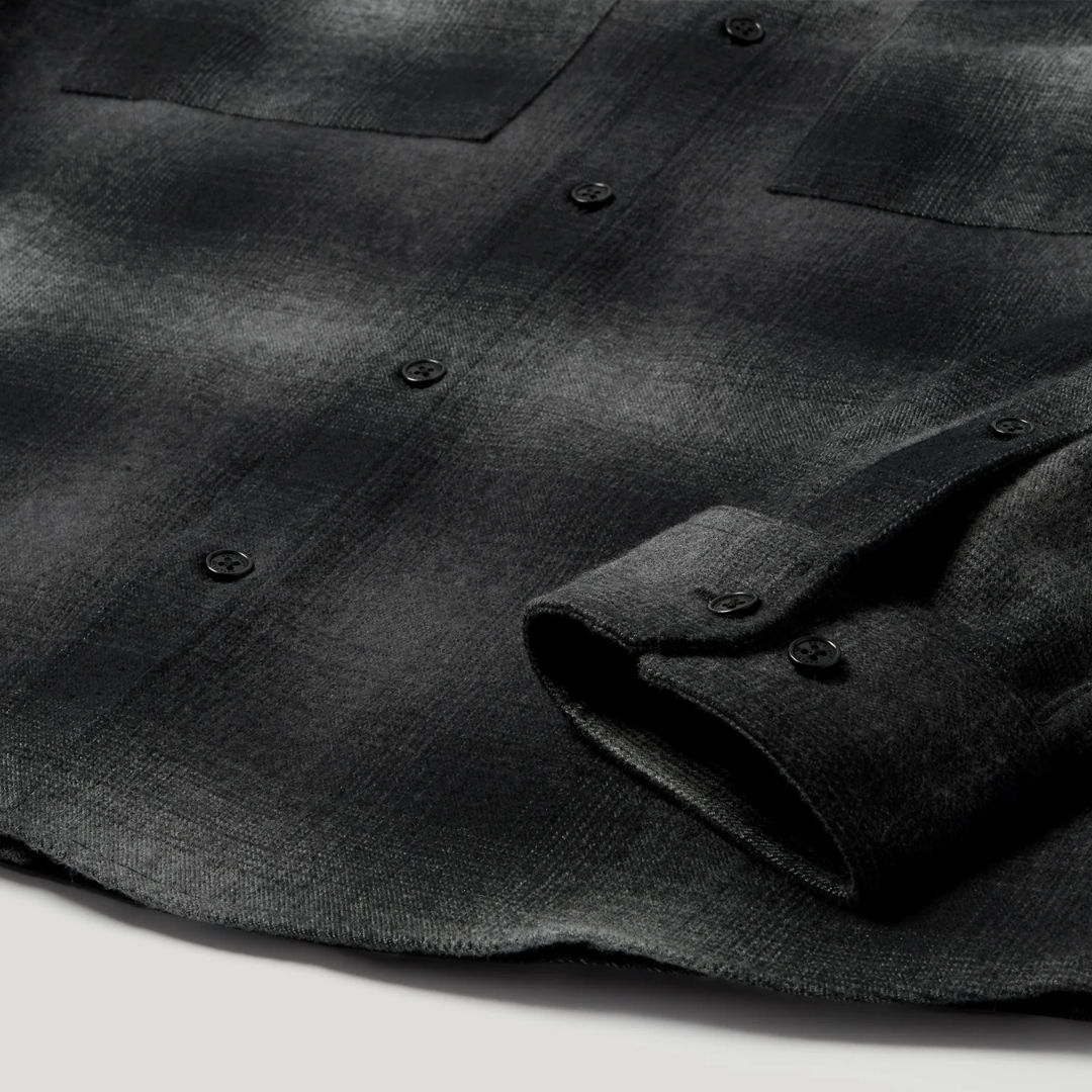Belstaff Outpost Flannel Shirt in Black