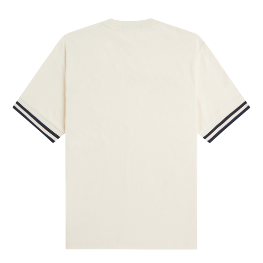 Fred Perry Bold Tipped T-Shirt in Ecru