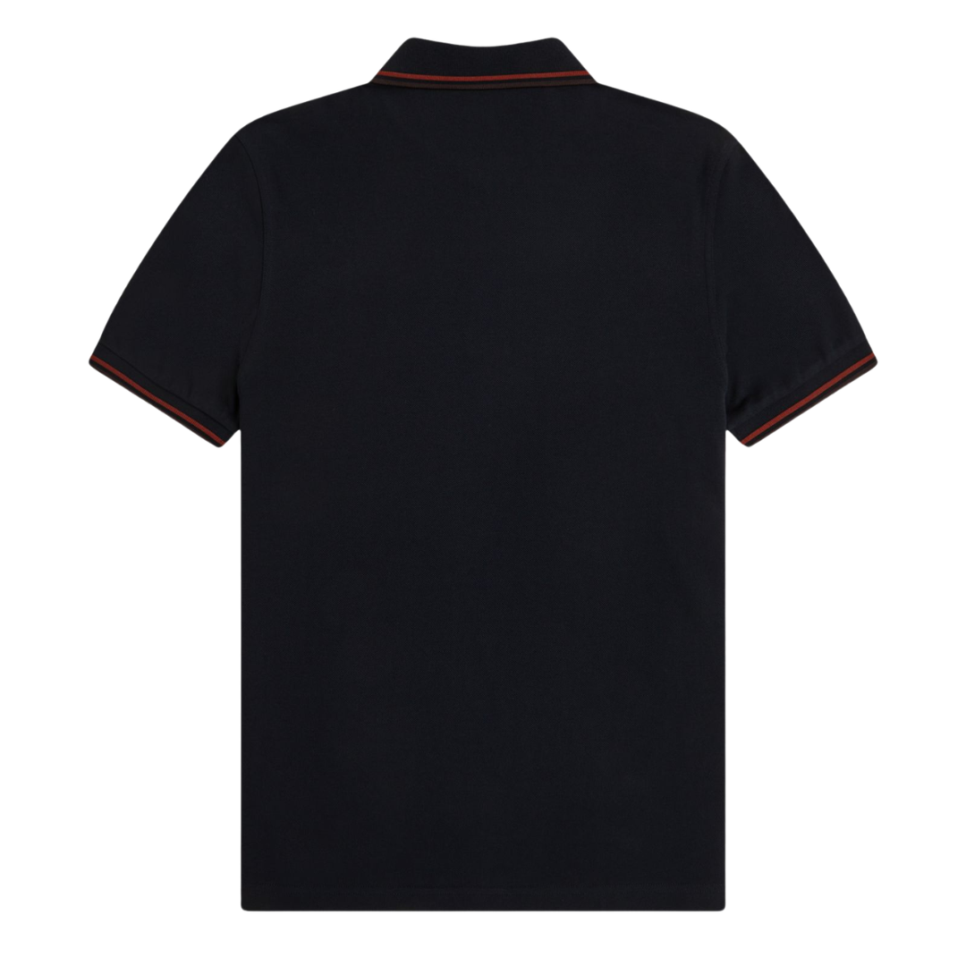 Fred Perry Twin Tipped Polo in Navy