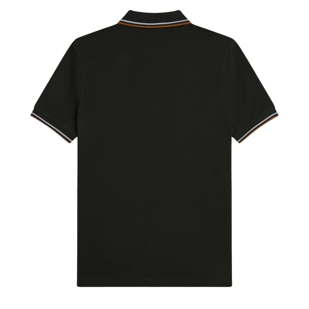Fred Perry Twin Tipped Polo in Night Green
