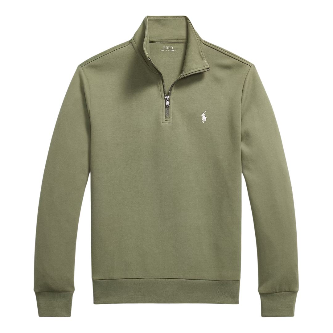 Ralph Lauren Quarter Zip Sweatshirt in Cruise Olive