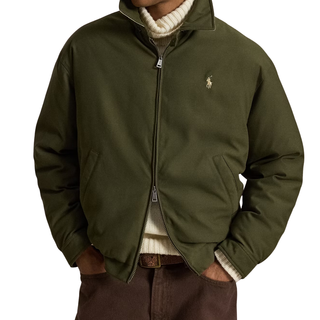 Ralph Lauren Down Harrington Jacket in Olive