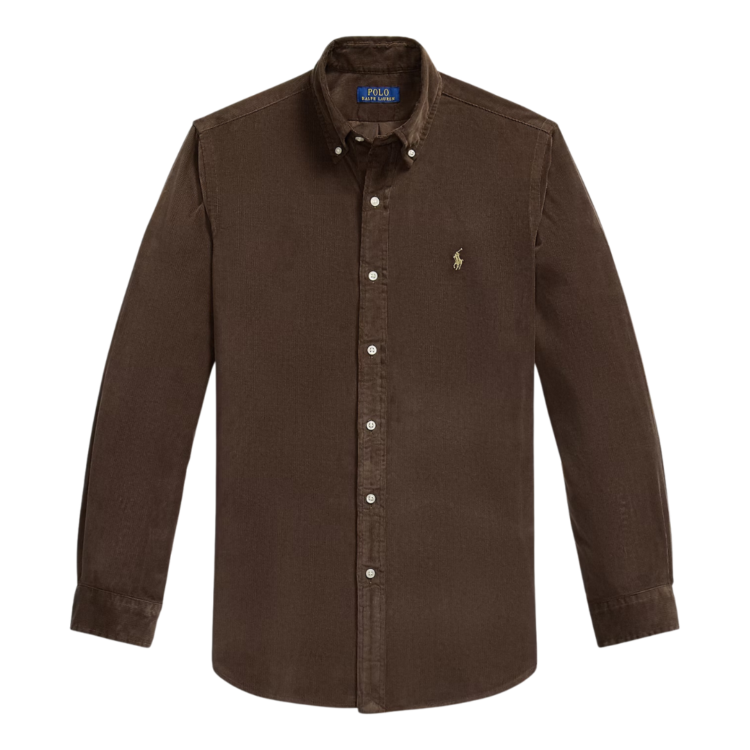 Ralph Lauren Corduroy LS Shirt in Nutmeg Brown