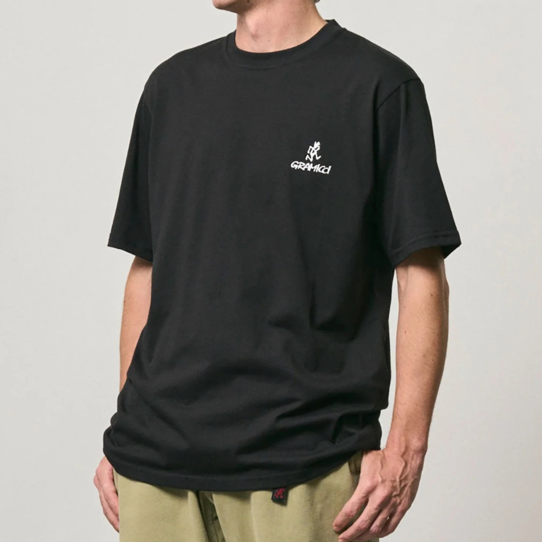 Gramicci One Point Logo T-Shirt in Black