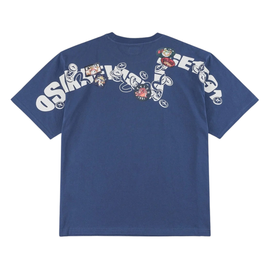 Evisu Multi Badge Daicock T-Shirt in Dark Blue