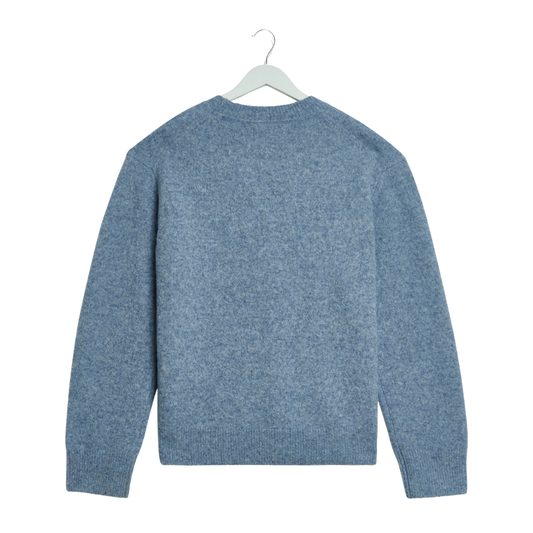 Wax London Wilde Crew Knitted Jumper in Pale Blue