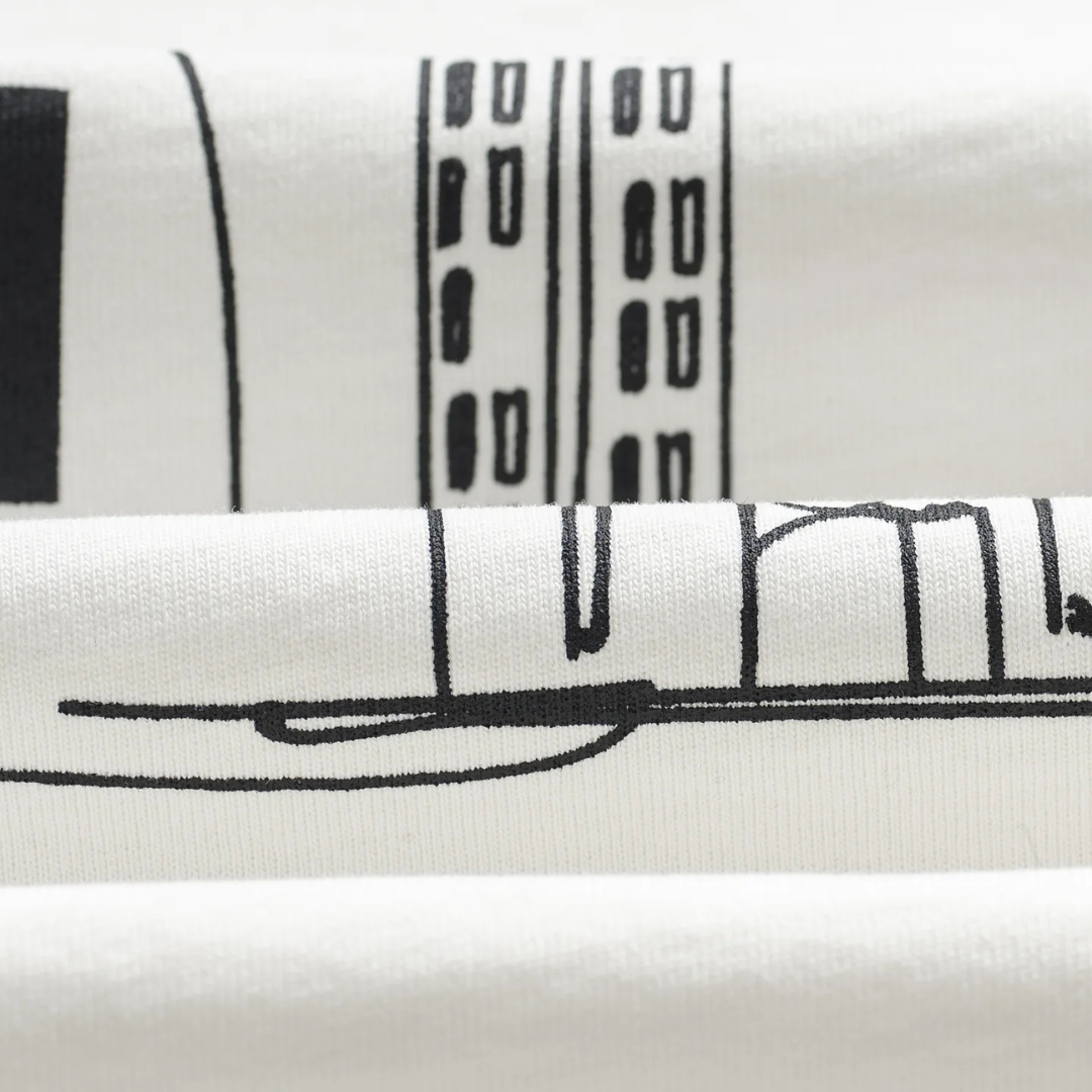 Wax London Milton T-Shirt in Ecru