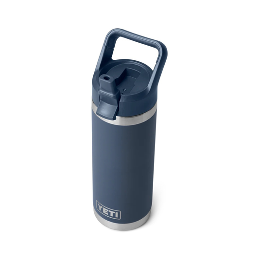 YETI Rambler 18oz Colour Matched Straw Bottle in Navy