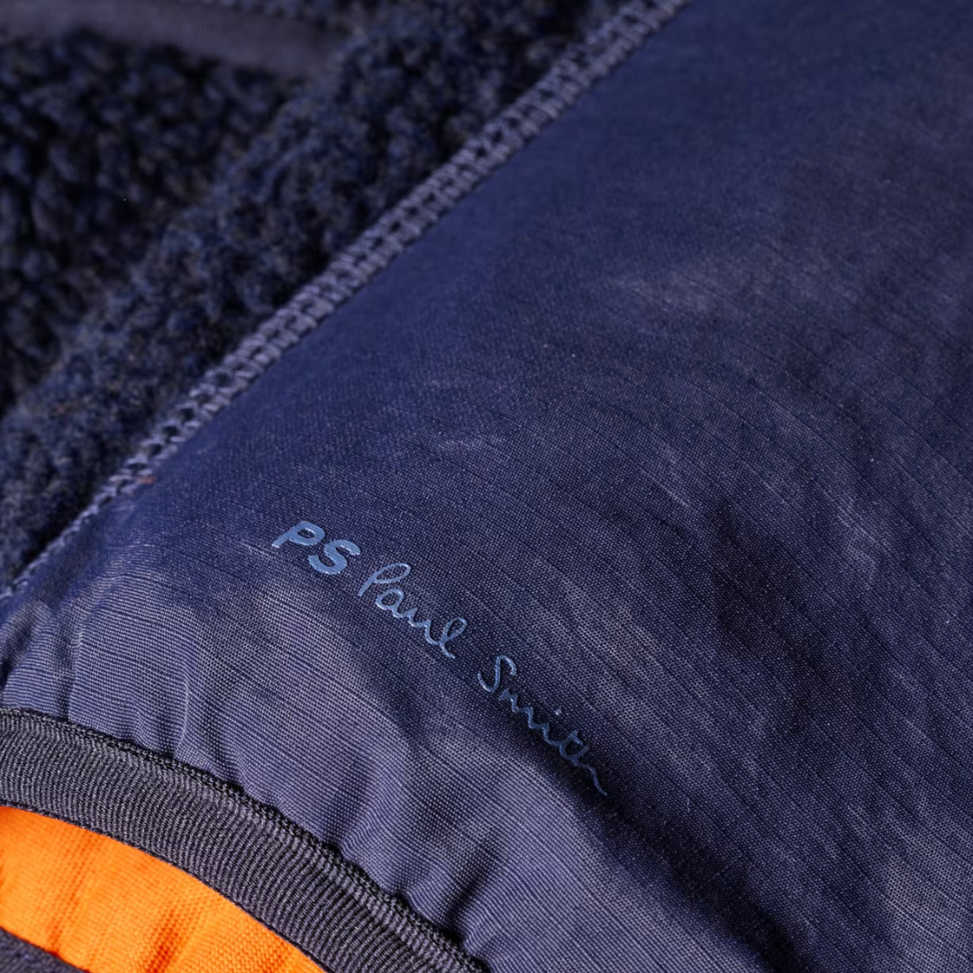 Paul Smith Zip Fleece Jacket in Dark Navy