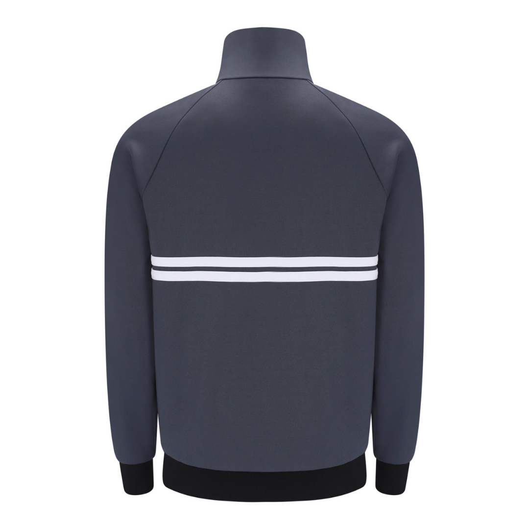 Sergio Tacchini New Dallas Track Top in Turbulence Grey