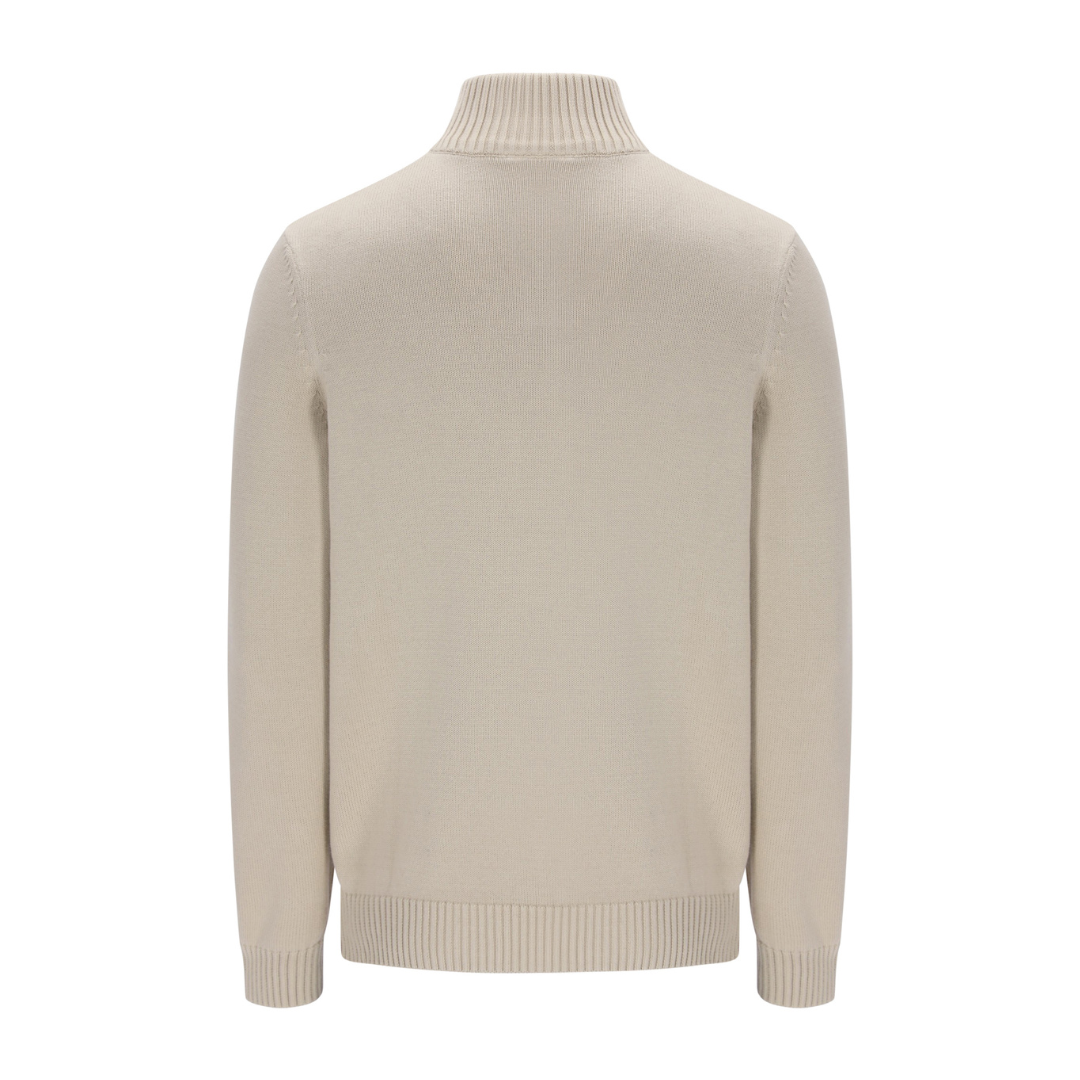 Sergio Tacchini New Dallas 1/4 Zip Jumper in Peyote