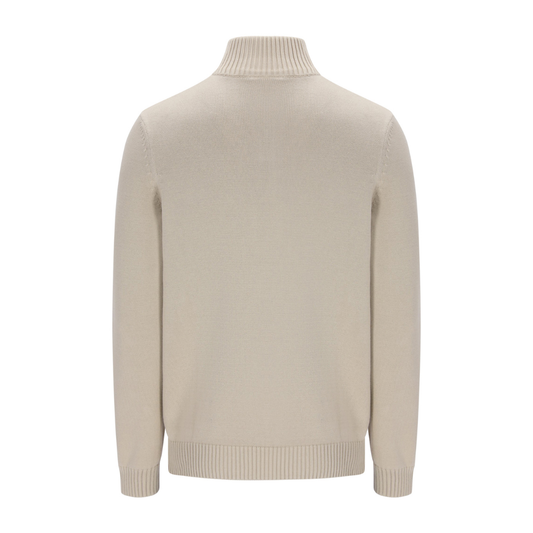 Sergio Tacchini New Dallas 1/4 Zip Jumper in Peyote