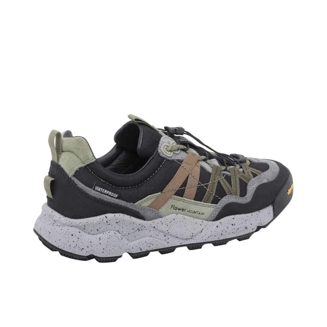 Flower Mountain Iwano 2 Sneakers in Black & Green