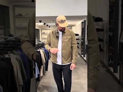 Barbour Crail Wax Overshirt in Concrete