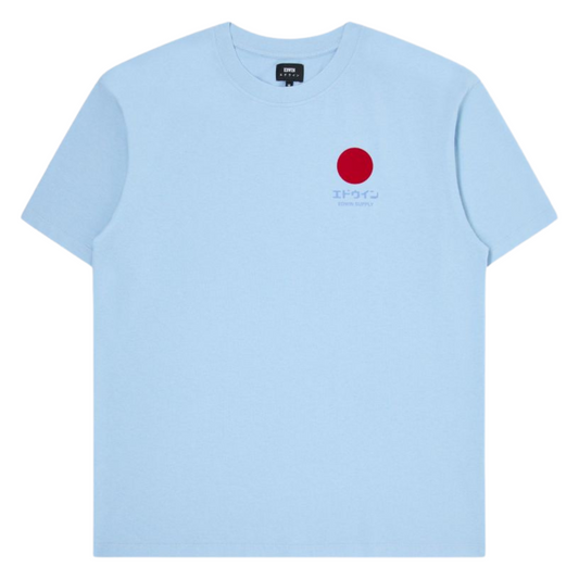 Edwin Japanese Sun Supply Tee in Placid Blue