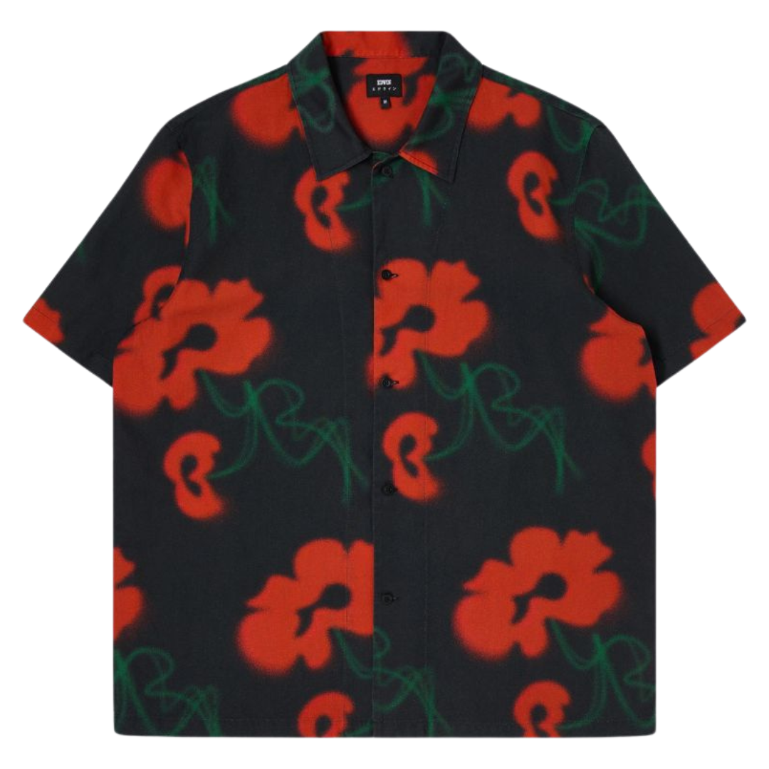 Edwin Garden Society Shirt in Red