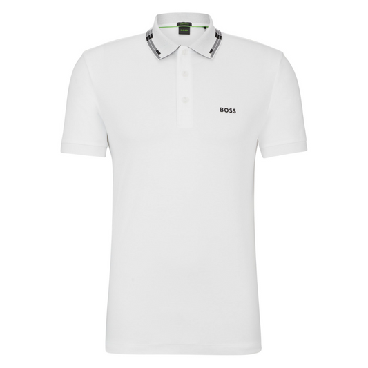 Boss Paule Polo in White