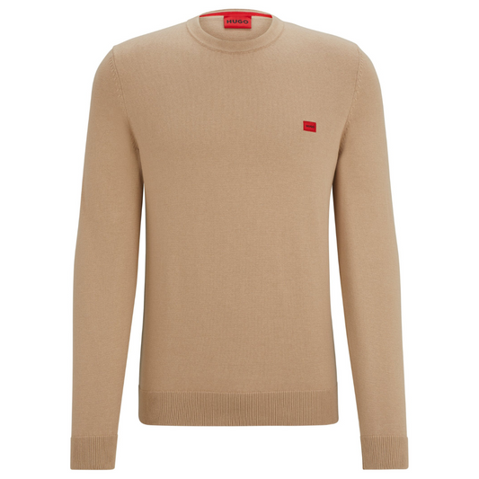 Hugo San Cassius C1 Crewneck in Medium Beige