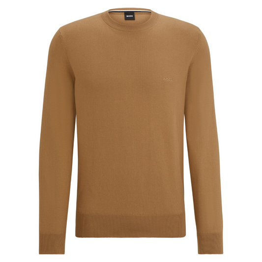 Boss Pacas-L Crewneck in Open Brown