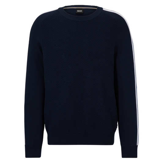 Boss Pontevico Crewneck in Dark Blue