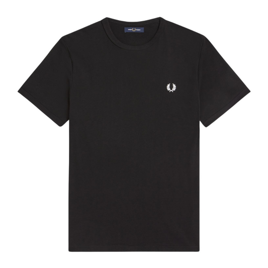 Fred Perry Ringer Tee in Black