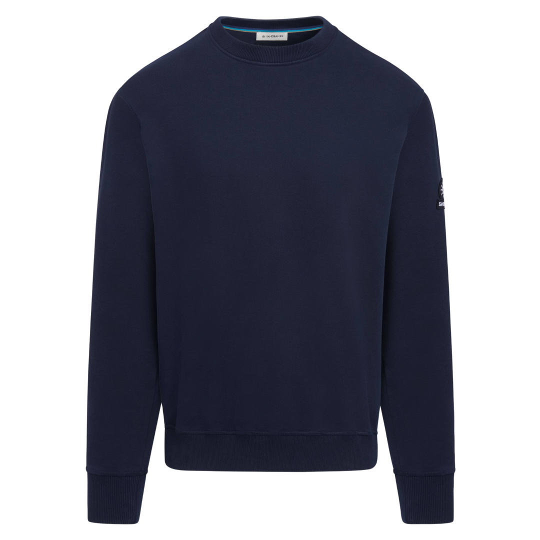 Sandbanks Badge Sweatshirt in Navy