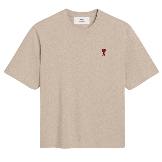 Ami ADC Tee in Light Beige