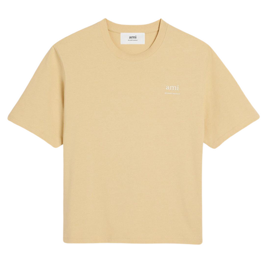 Ami AM Tee in Cream