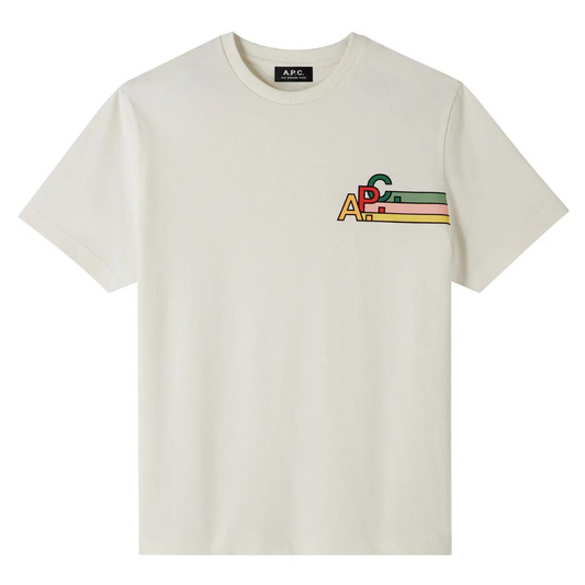 A.P.C Isaac Tee in Chalk