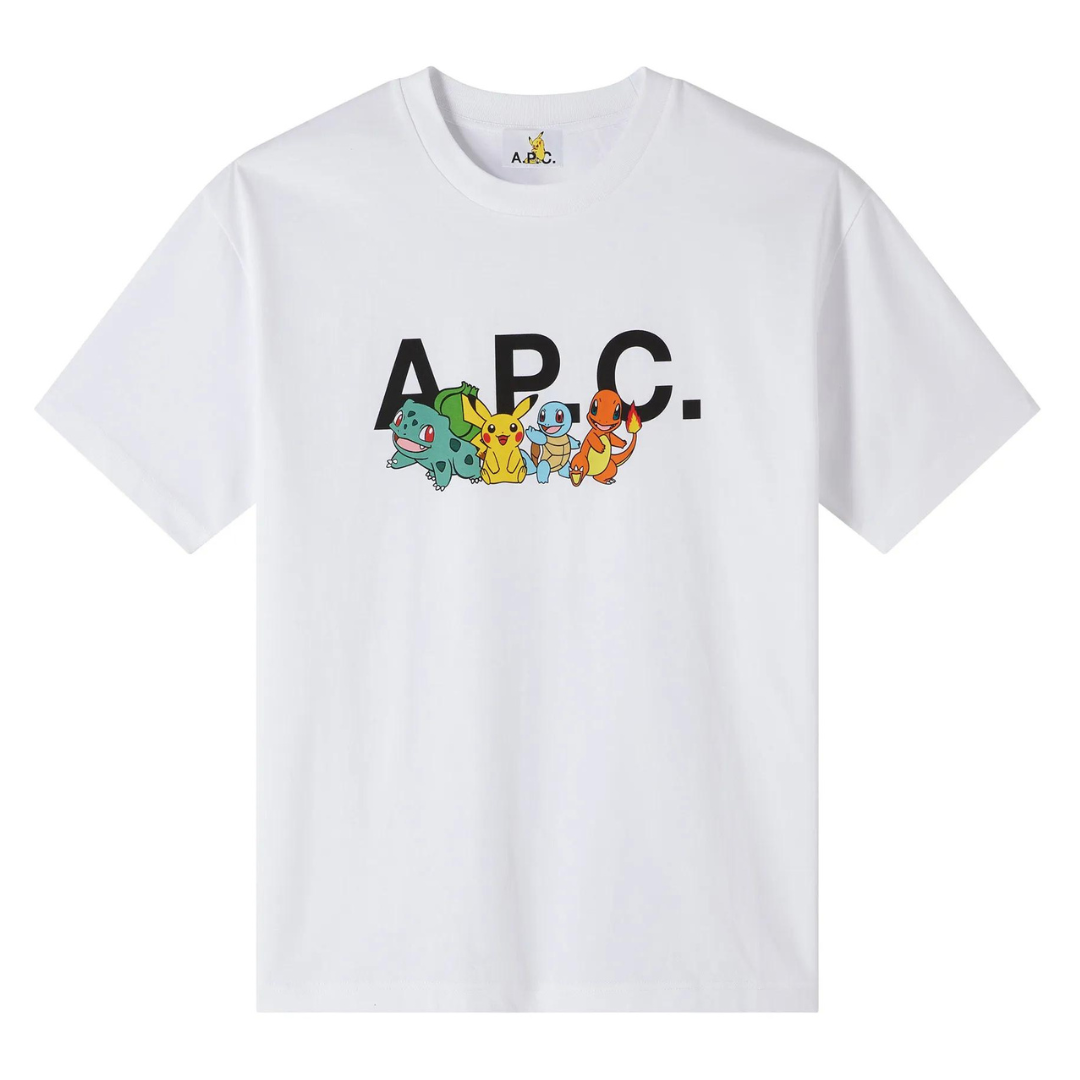 A.P.C X Pokemon The Crew Tee in White