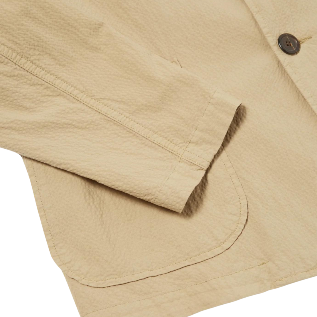 Universal Works Three Button Jacket in Summer Oak