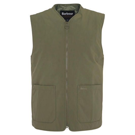 Barbour Harpen Gilet in Olive