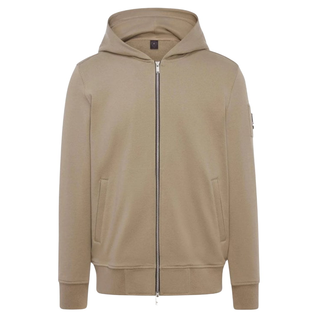 Moose Knuckles Hartsfield Zip Up Hoodie in Sage