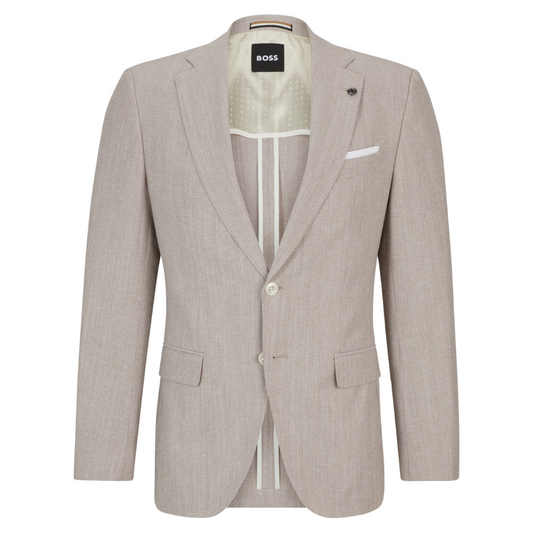 Boss H-Huntson Blazer in Medium Beige