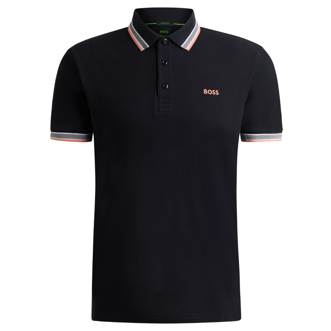 Boss Paddy Polo in Black