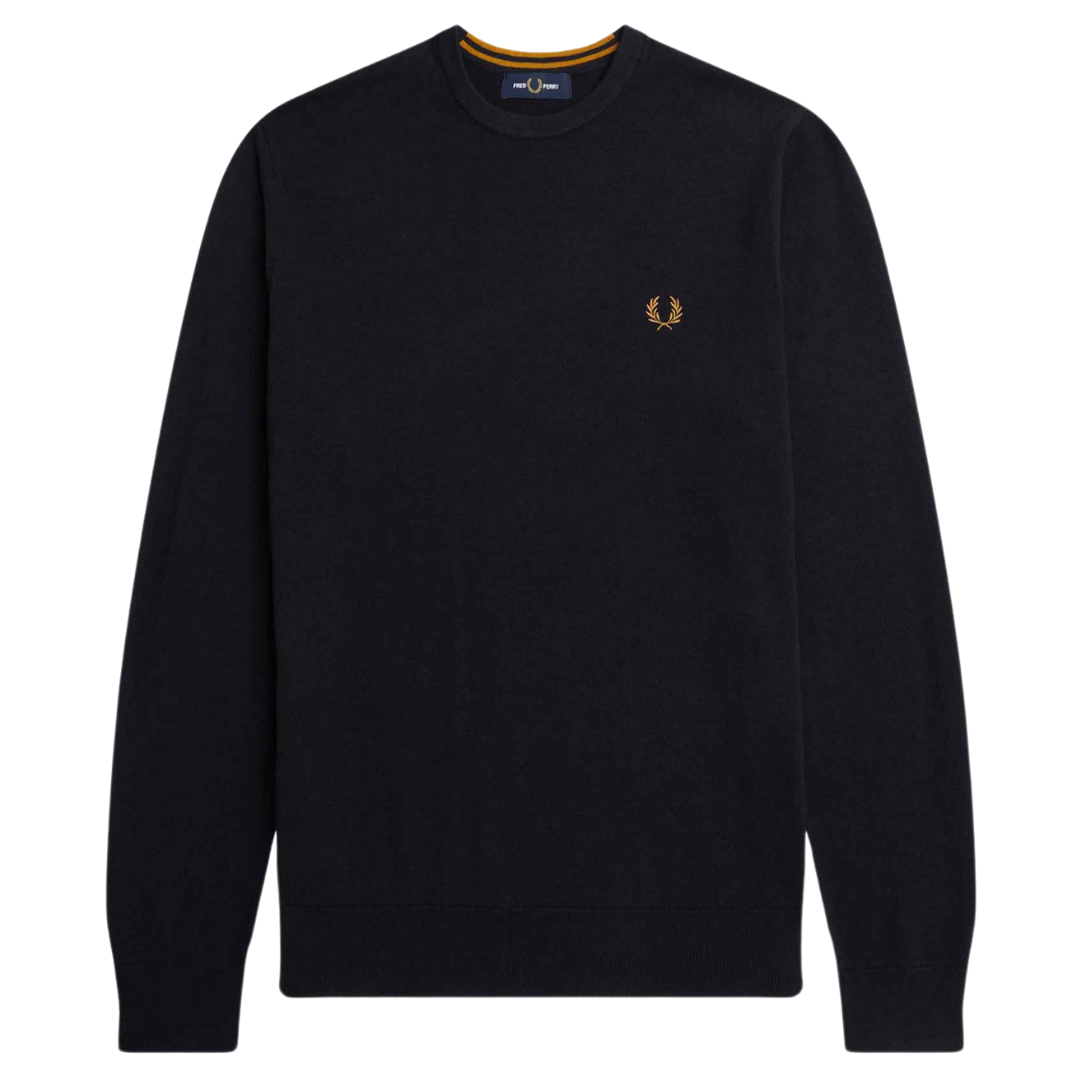 Fred Perry Classic Crew Knit in Navy