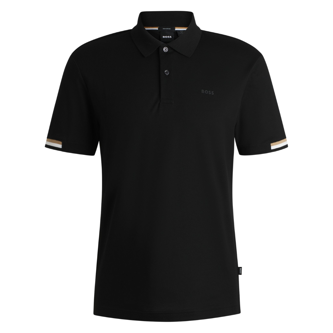 BOSS Parlay 147 Polo in Black