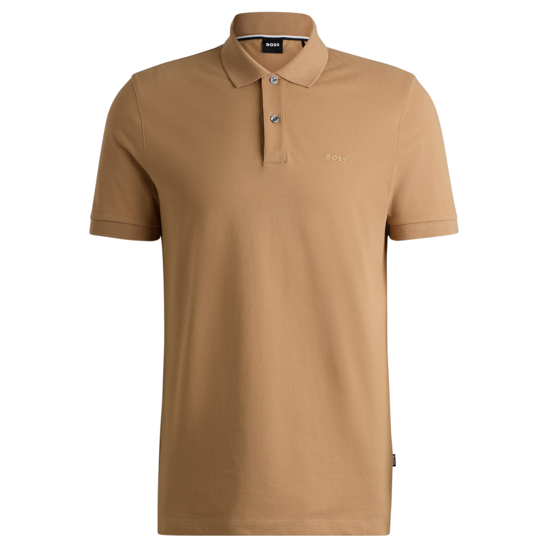 BOSS Pallas Polo in Open Beige