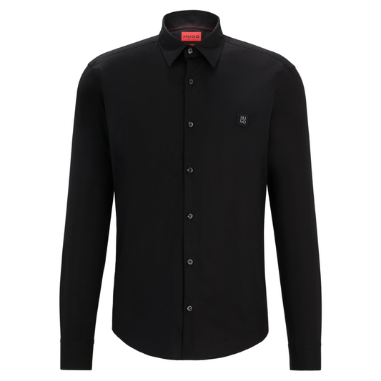 HUGO Ermo Shirt in Black