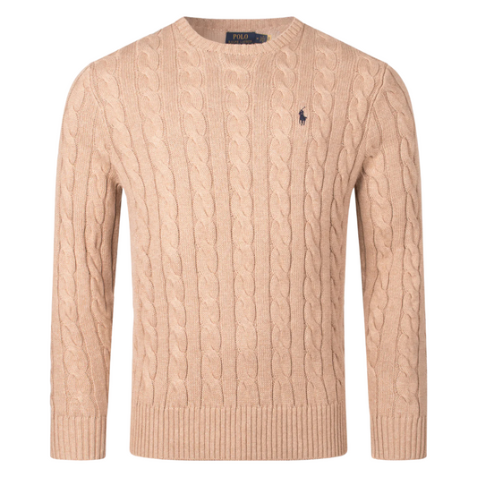 Ralph Lauren Driver Pullover in Camel