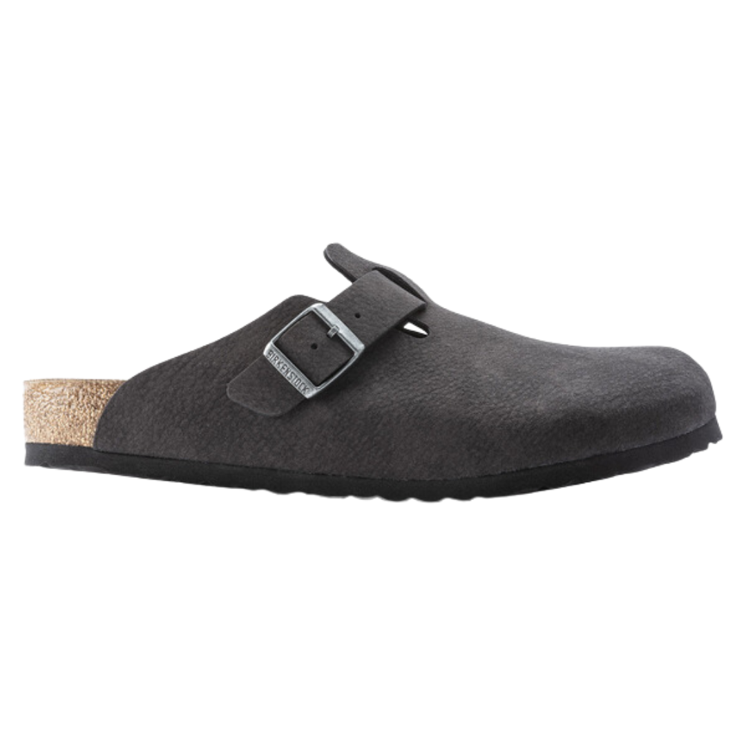 Birkenstock Boston in Desert Dust Black