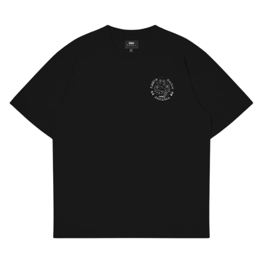 Edwin Music Channel Tee in Black